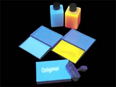 UV-active stamp ink