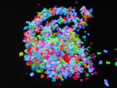 UV-active confetti